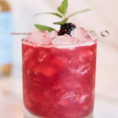 Blackberry Whiskey Smash